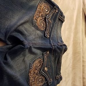 Vintage denim capri